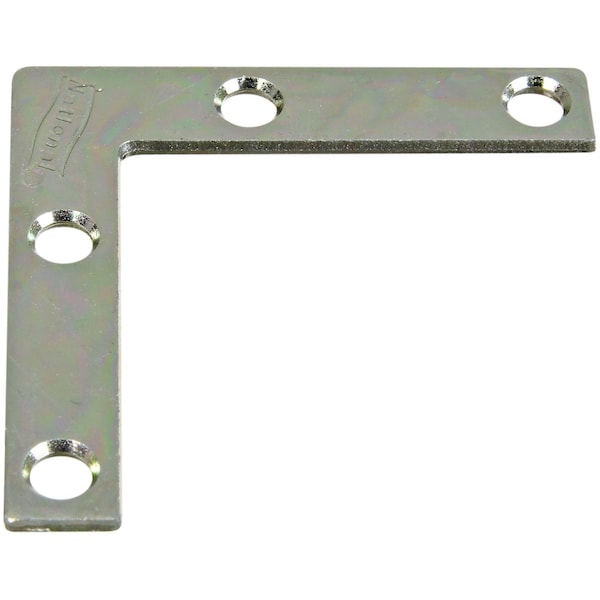 National Hardware National Hardware 2 in. H X 3/8 in. W X 0.07 in. D Steel Flat Corner Brace N266-486 - main
